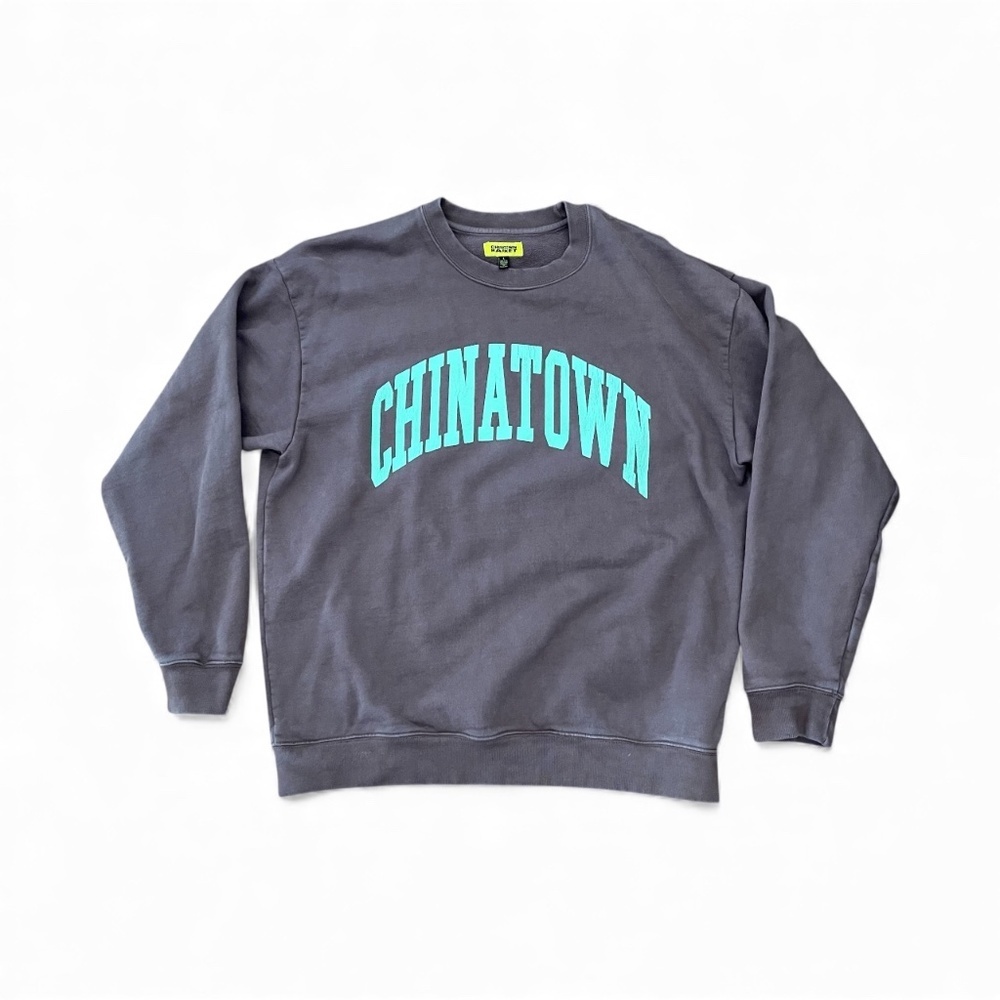 Chinatown Market Brown and Mint Crewneck OG Sweatshirt - Size Large